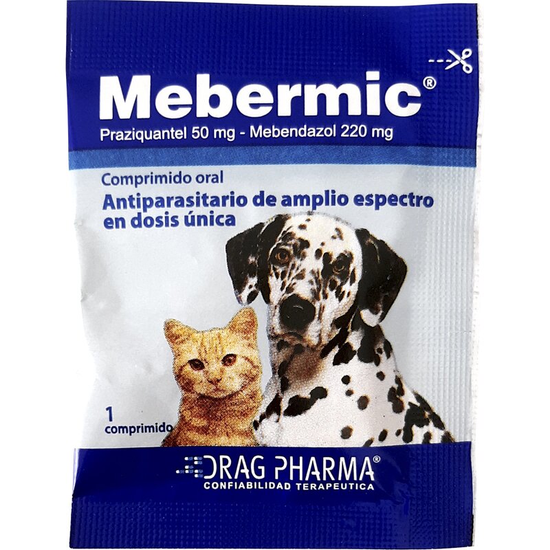 Mebermic Antiparasitario en dosis única Perros y Gatos